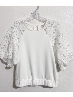 Dolan Fiona Lace Sleeve Top